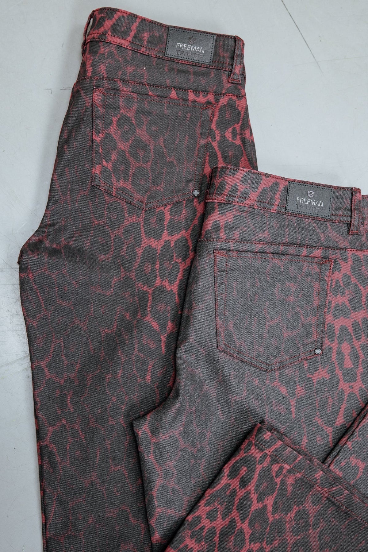 Pantalon Agatha Animal Print Granate