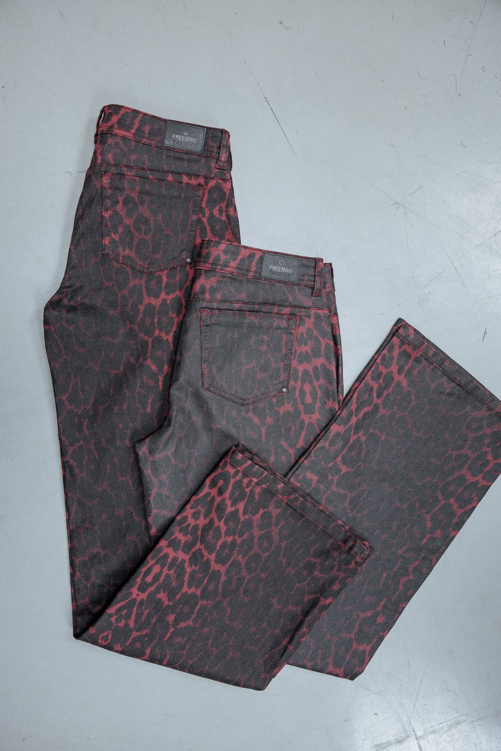 Pantalon Agatha Animal Print Granate