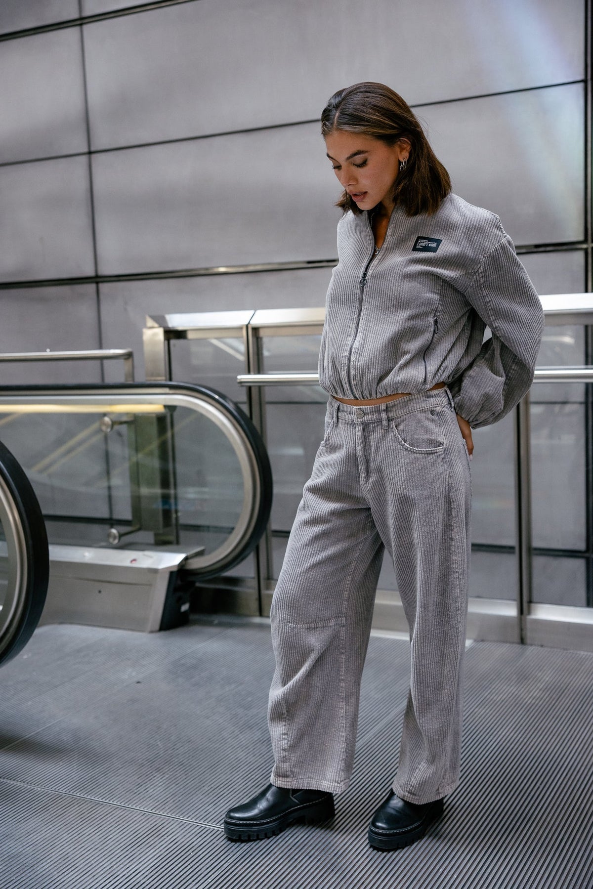 Pantalon April de Pana Gris