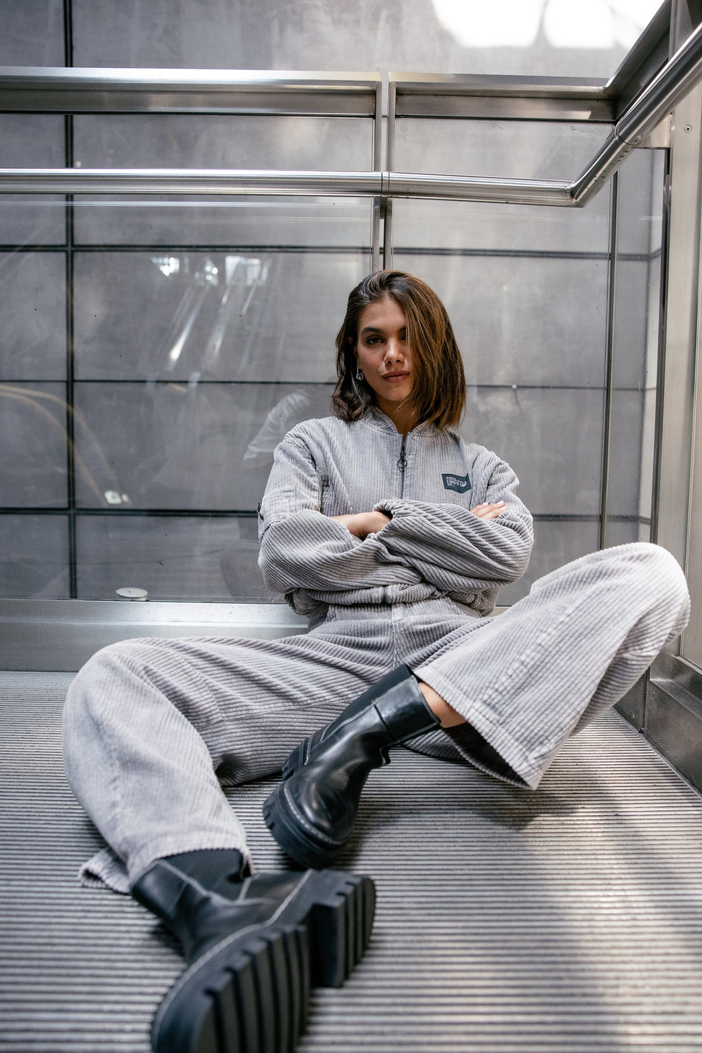 Pantalon April de Pana Gris