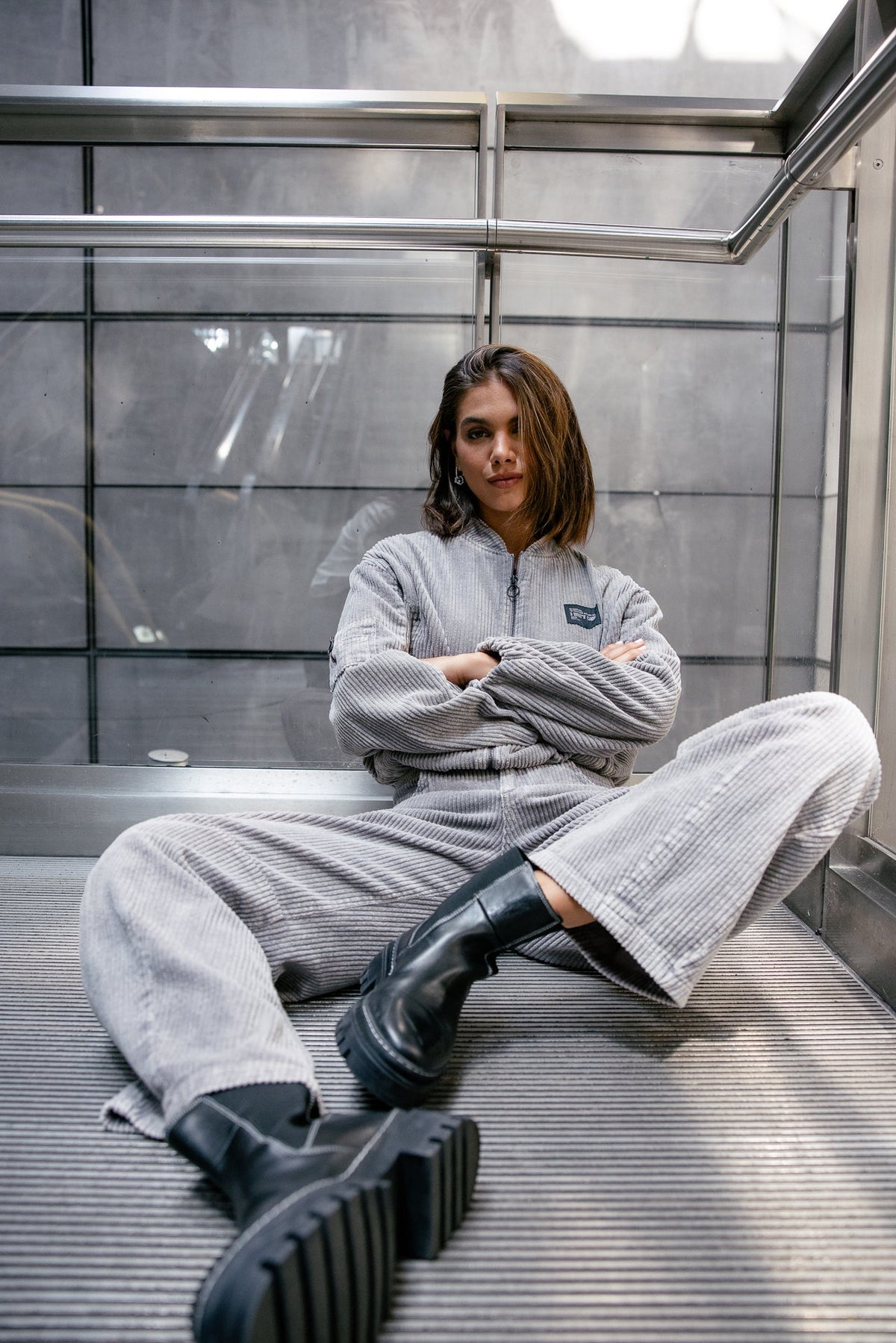 Pantalon April de Pana Gris