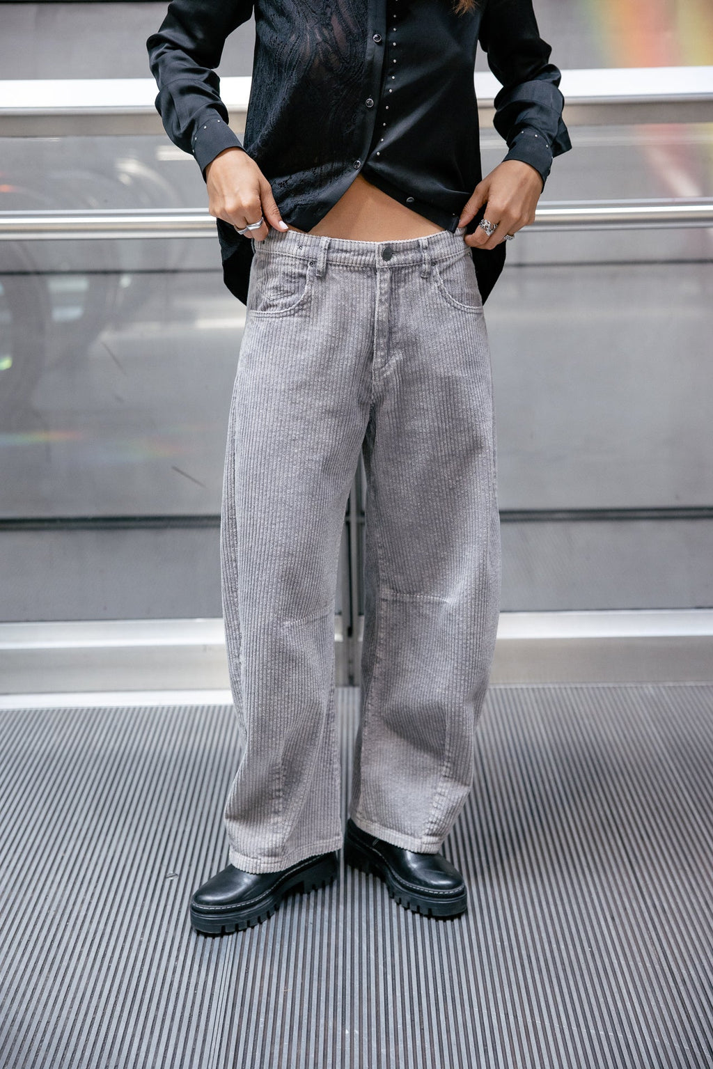 Pantalon April de Pana Gris