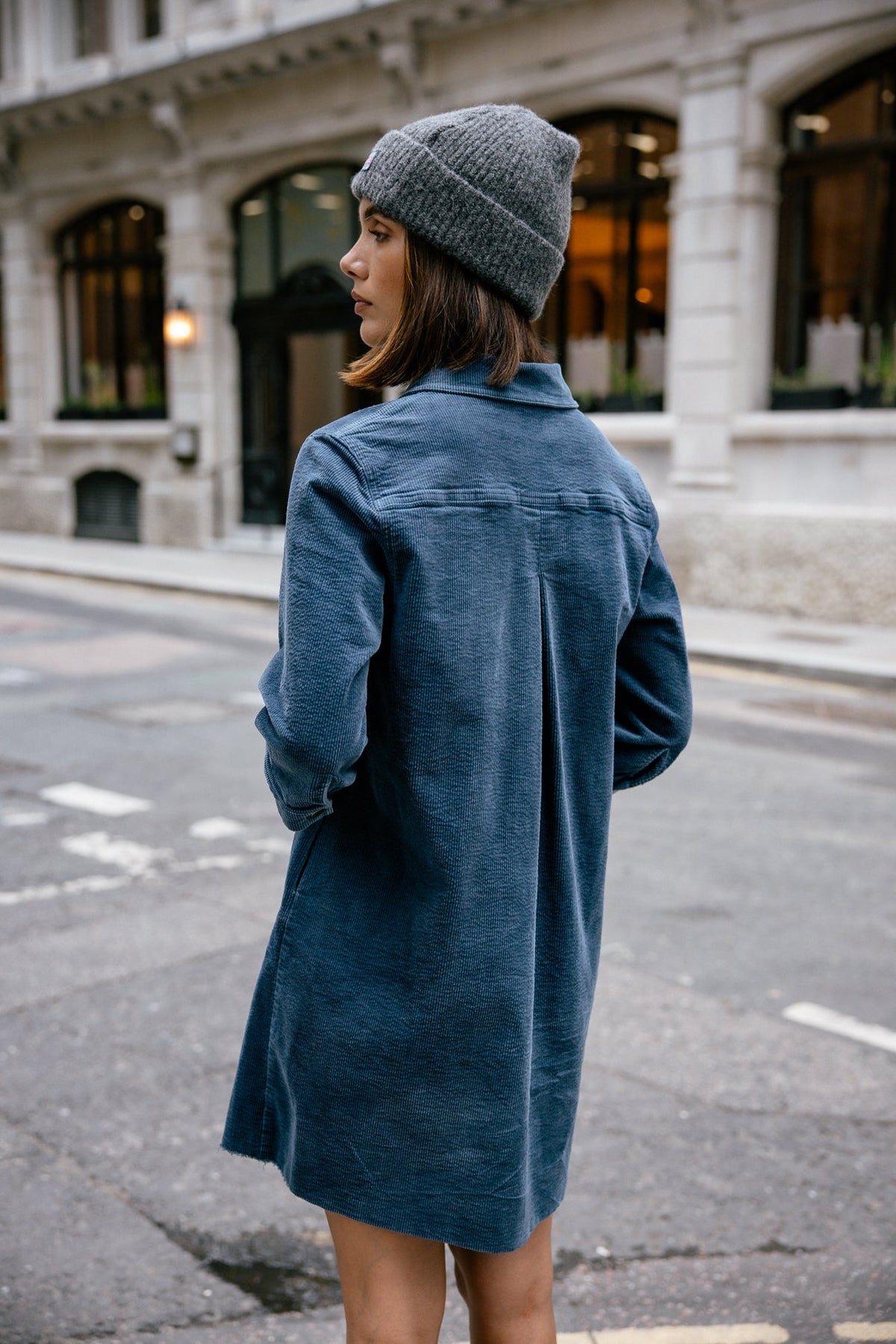 Chaqueta Rolly Terciopelo Azul Tinta