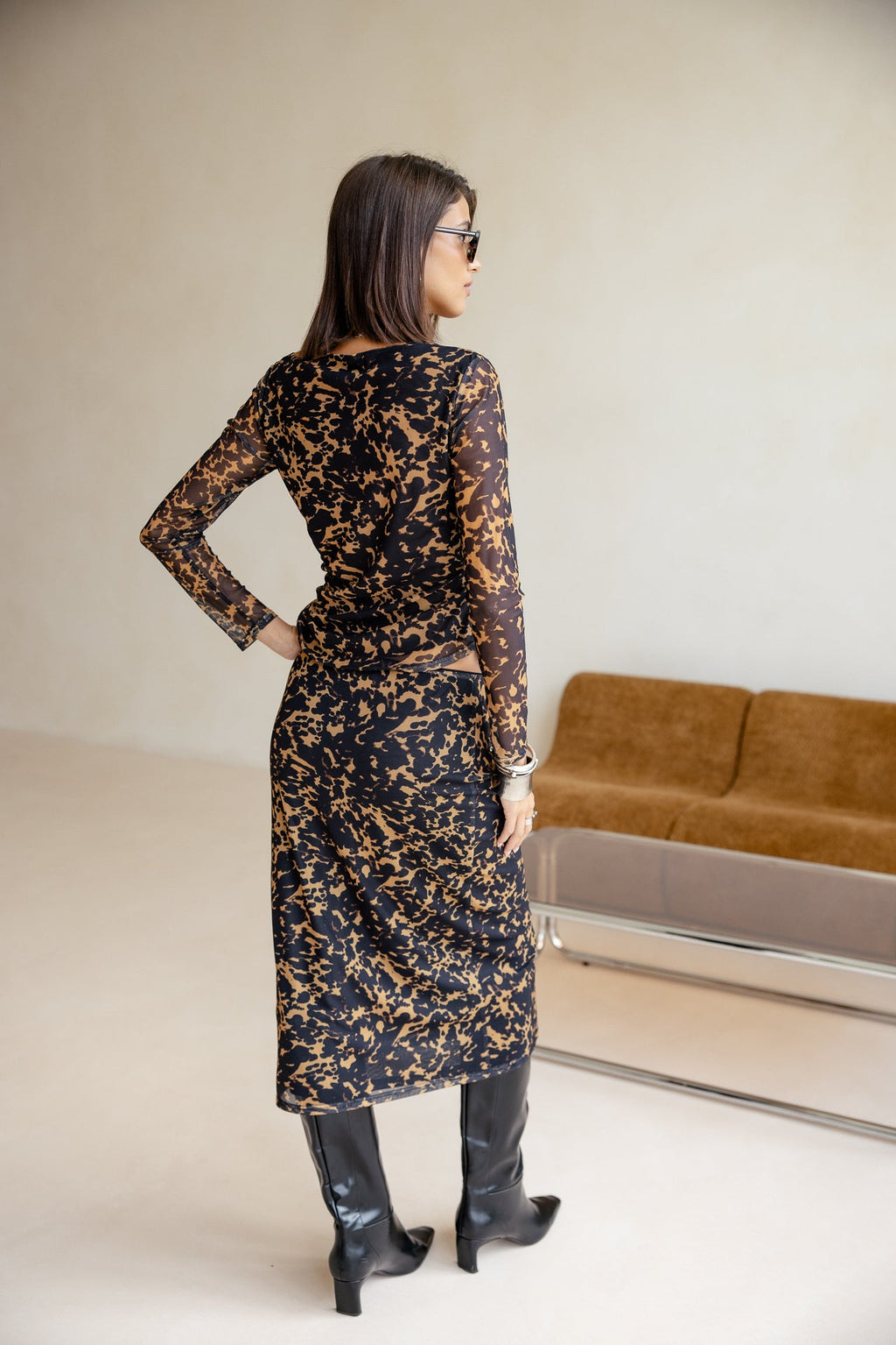 Vestido Tich Ámbar de Malla