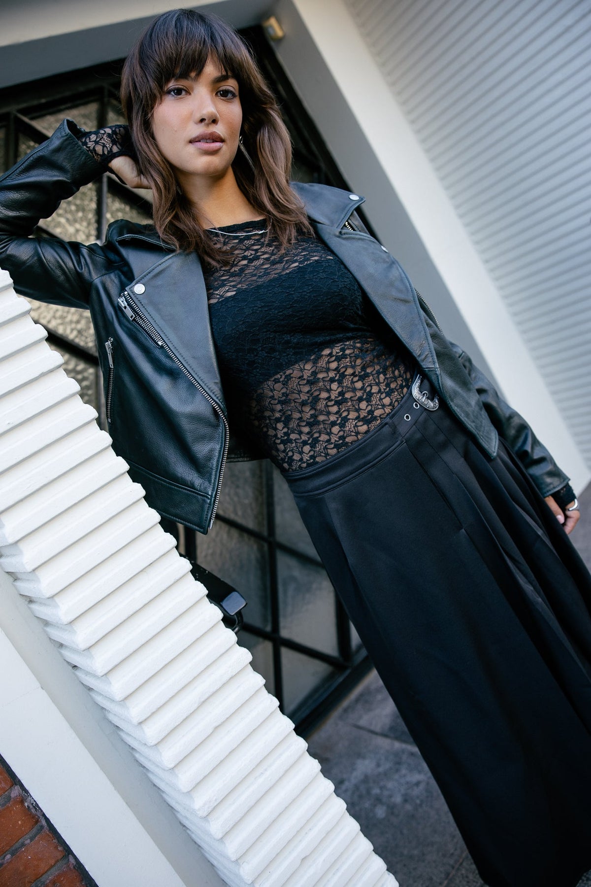 Top Tissy de Encaje Negro