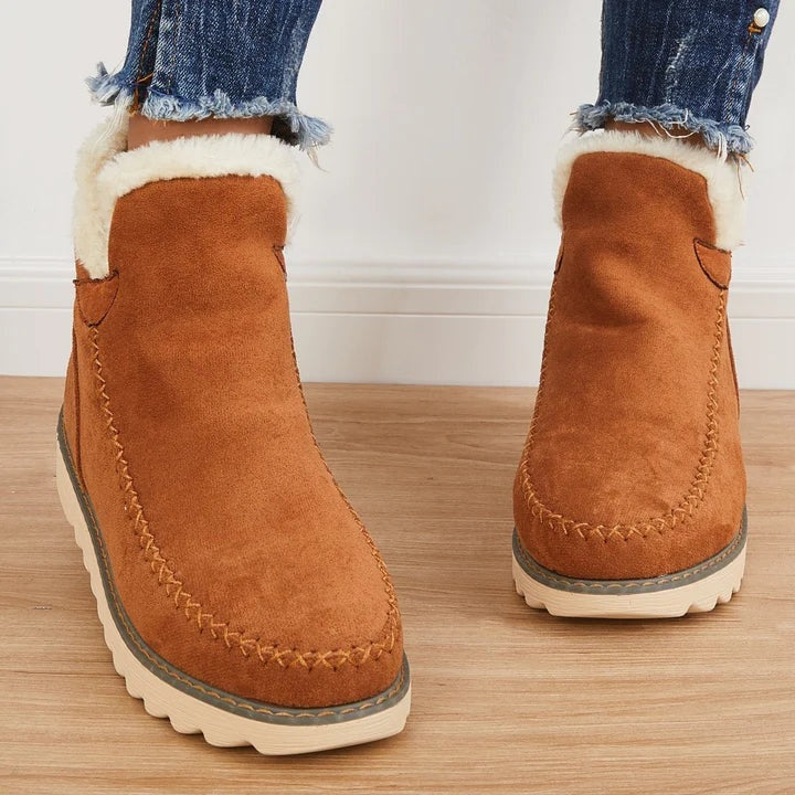 Covadonga | Botas Australianas de Ante con Forro Borrego y Plataforma