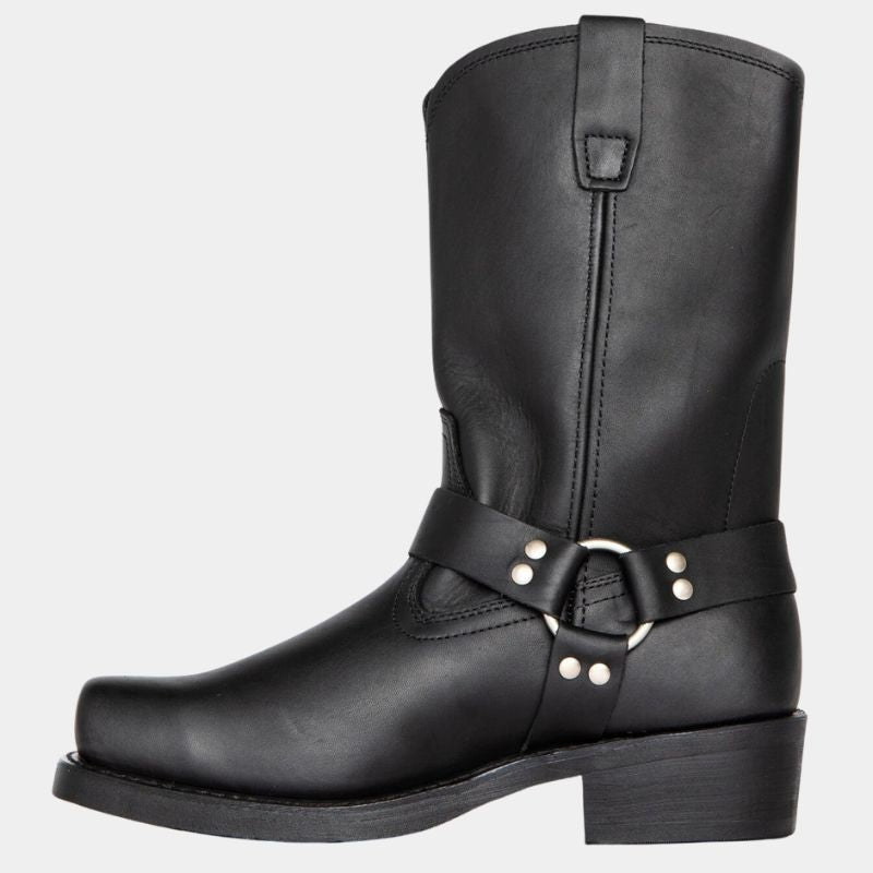Darío | Botas Cowboy de Piel para Hombre, Caña Alta con Hebilla