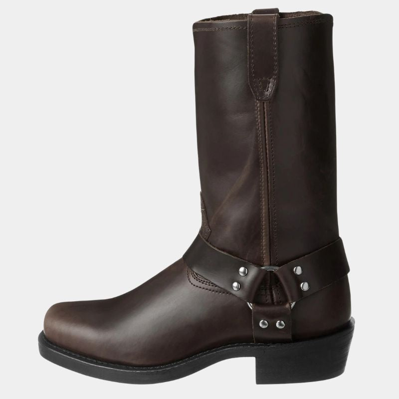 Darío | Botas Cowboy de Piel para Hombre, Caña Alta con Hebilla